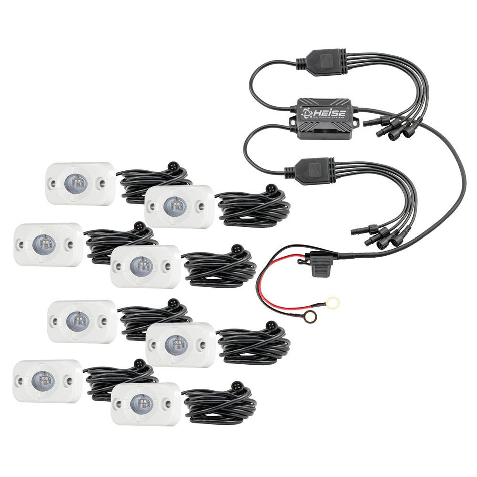 HEISE RGB Accent Light Kit - 8 Pack - Get Tight Gear