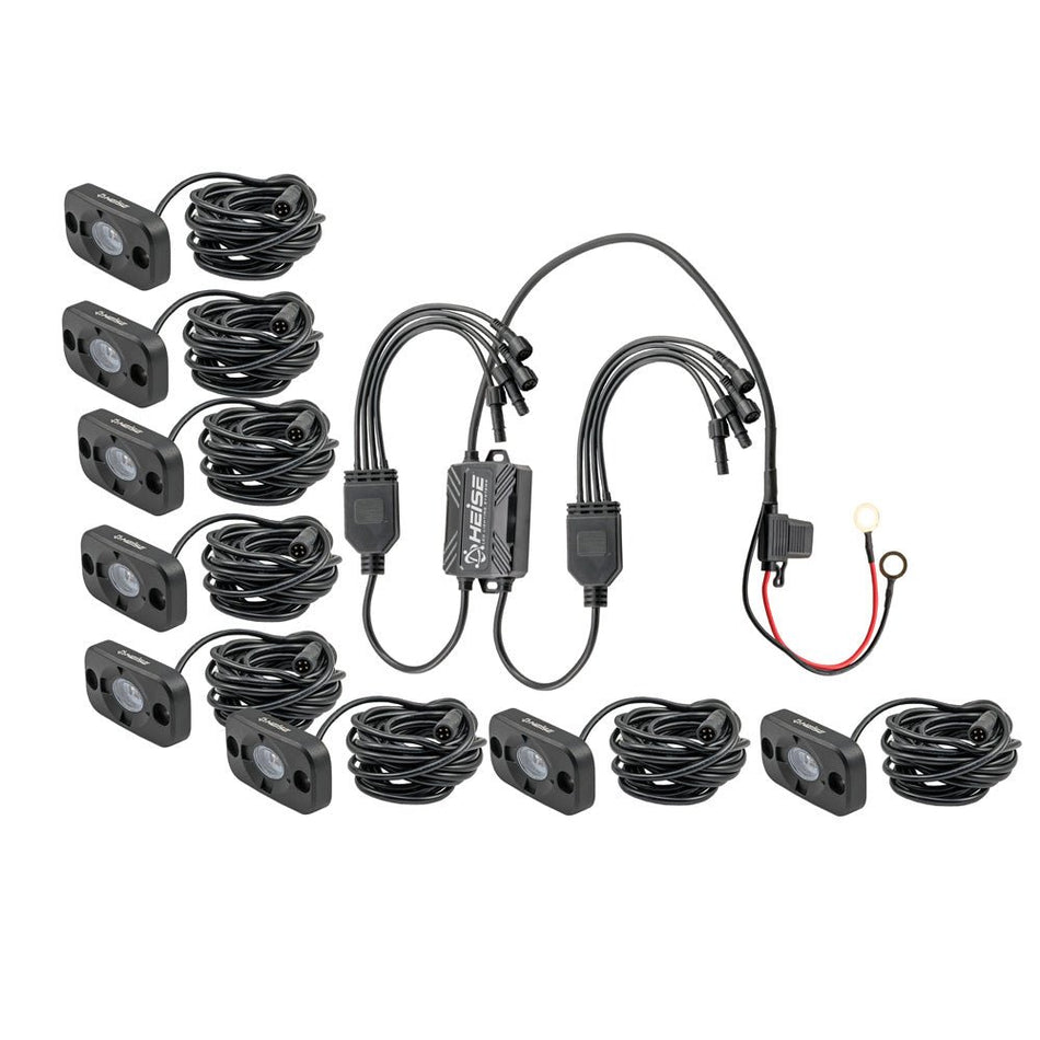 HEISE RGB Accent Lighting Kit - 8 Pack - Get Tight Gear