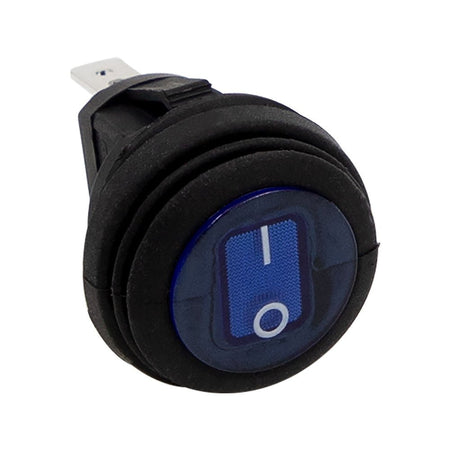 HEISE Rocker Switch - Illuminated Blue Round - 5 - Pack - Get Tight Gear