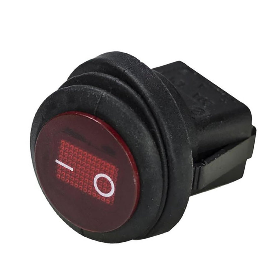 HEISE Rocker Switch - Illuminated Red Round - 5 - Pack - Get Tight Gear
