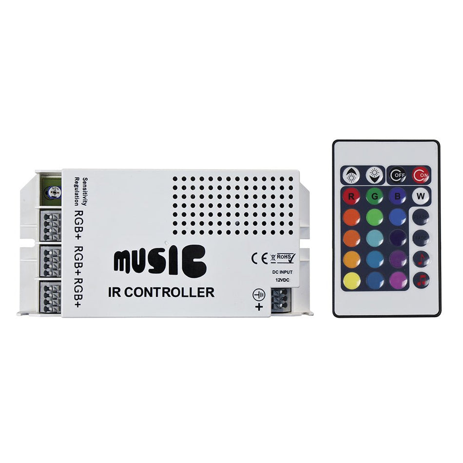 HEISE Sound Activated RGB Controller w/IR Remote - Get Tight Gear