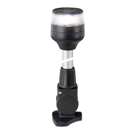 Hella Marine 2nm All Round White Fold Down Pole Navigation Lamp - 8" - Black Base - Get Tight Gear