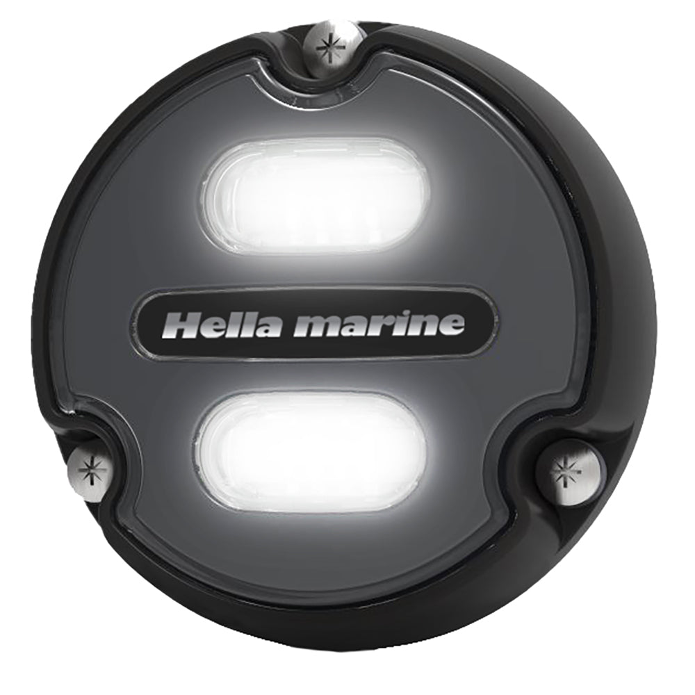 Hella Marine Apelo A1 Blue White Underwater Light - 1800 Lumens - Black Housing - Charcoal Lens - Get Tight Gear