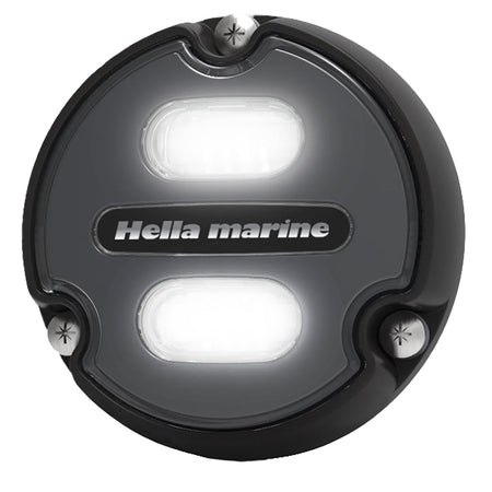 Hella Marine Apelo A1 Blue White Underwater Light - 1800 Lumens - Black Housing - Charcoal Lens - Get Tight Gear