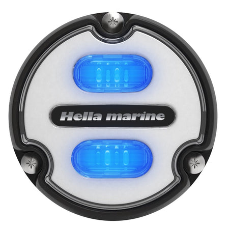 Hella Marine Apelo A1 Blue White Underwater Light - 1800 Lumens - Black Housing - White Lens - Get Tight Gear