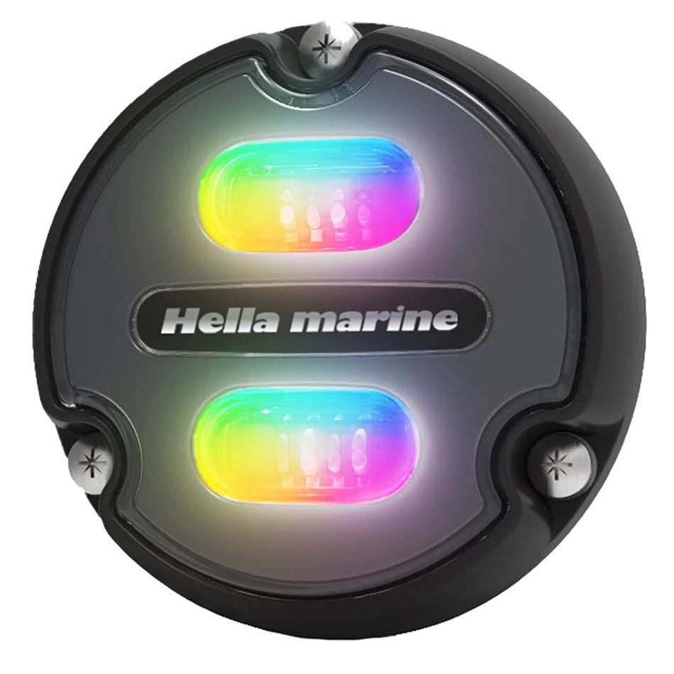 Hella Marine Apelo A1 RGB Underwater Light - 1800 Lumens - Black Housing - Charcoal Lens - Get Tight Gear