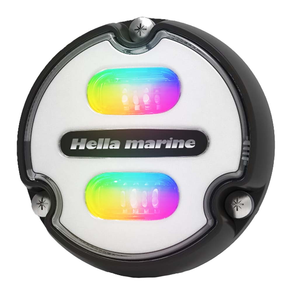 Hella Marine Apelo A1 RGB Underwater Light - 1800 Lumens - Black Housing - White Lens - Get Tight Gear