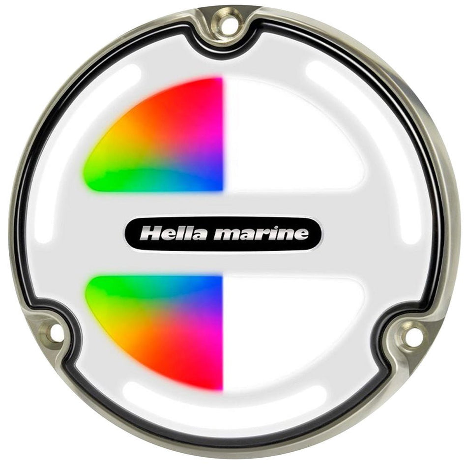 Hella Marine Apelo A3 RGBW Underwater Light - Bronze - White Lens - Get Tight Gear