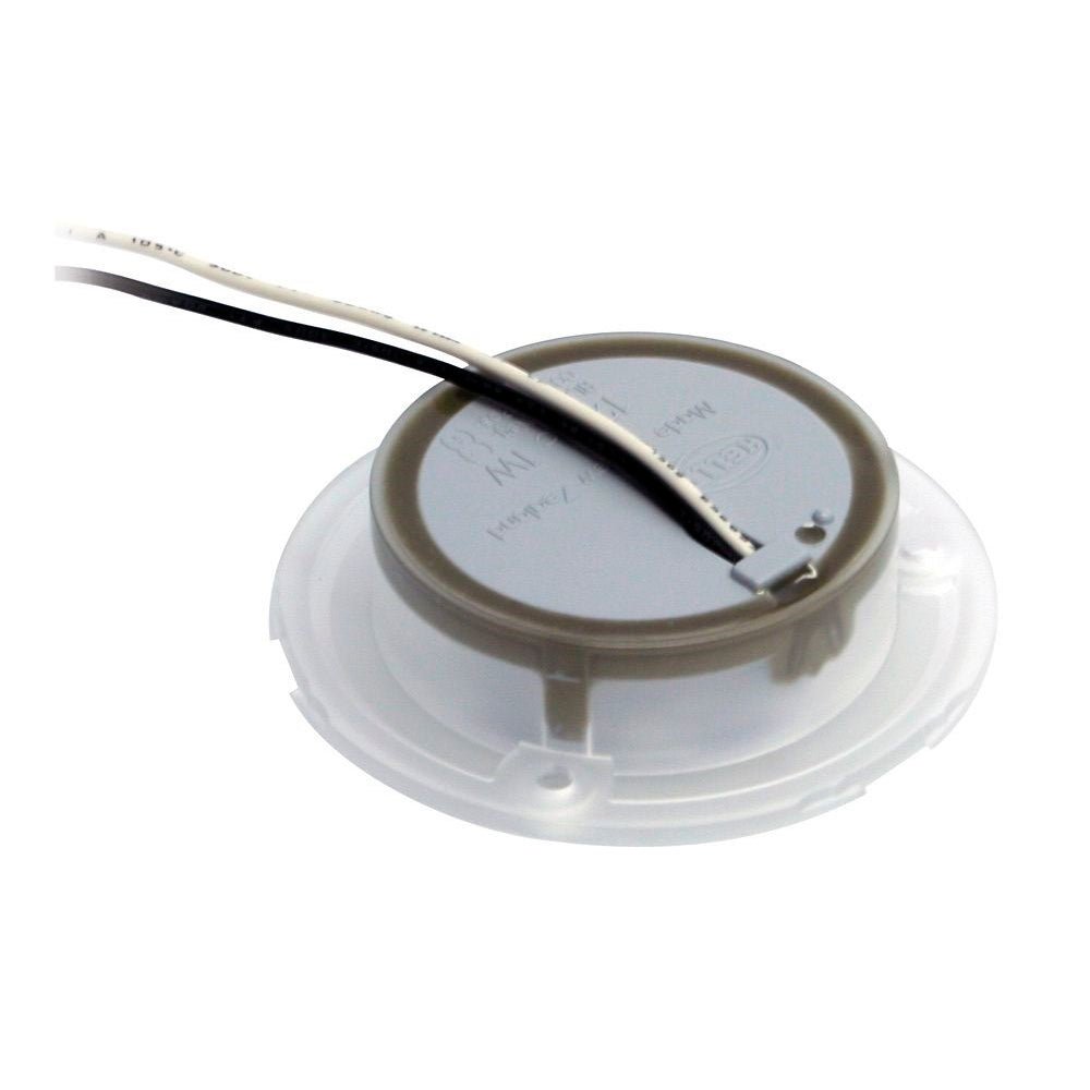 Hella Marine Blue LED Round Courtesy Lamp - White Bezel - 24V - Get Tight Gear