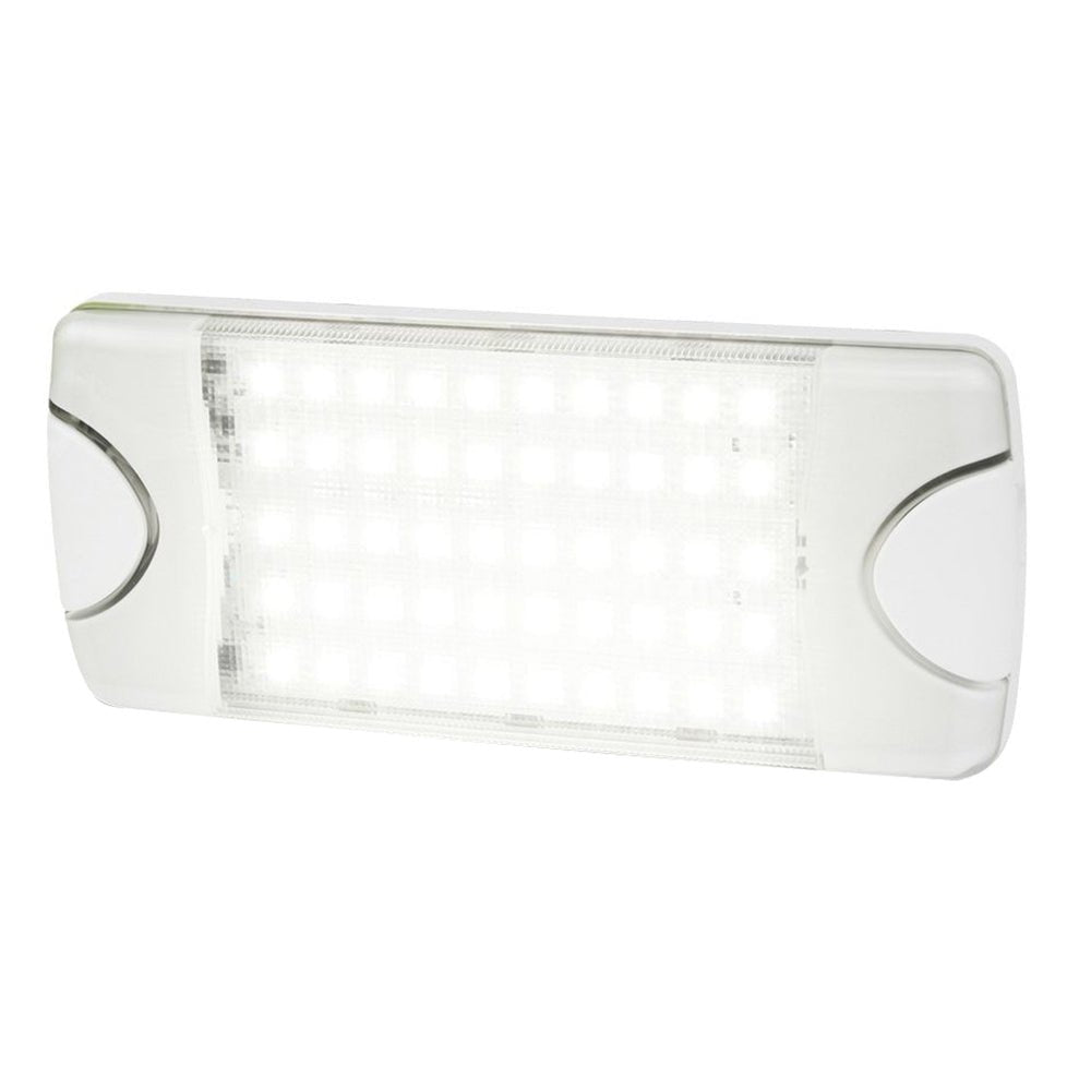 Hella Marine DuraLED 50 Low Profile Interior/Exterior Lamp - White LED Spreader Beam - Get Tight Gear