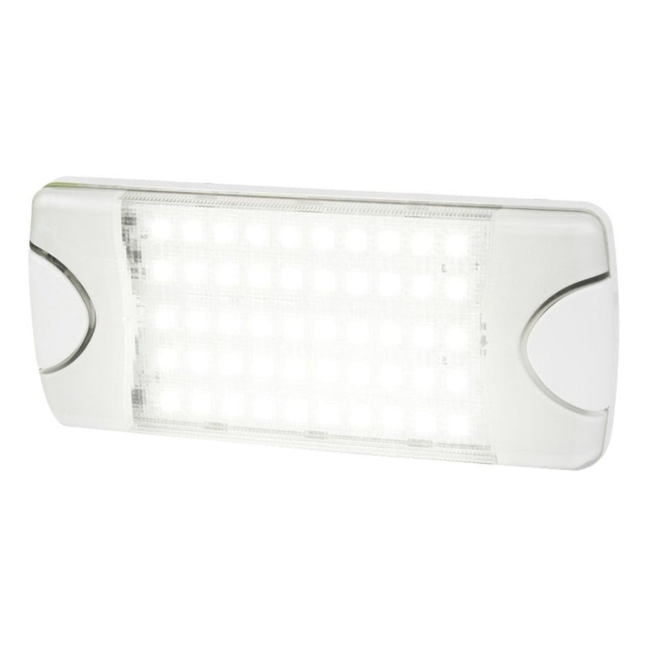 Hella Marine DuraLED 50 Low Profile Interior/Exterior Lamp - White LED Spreader Beam - Get Tight Gear