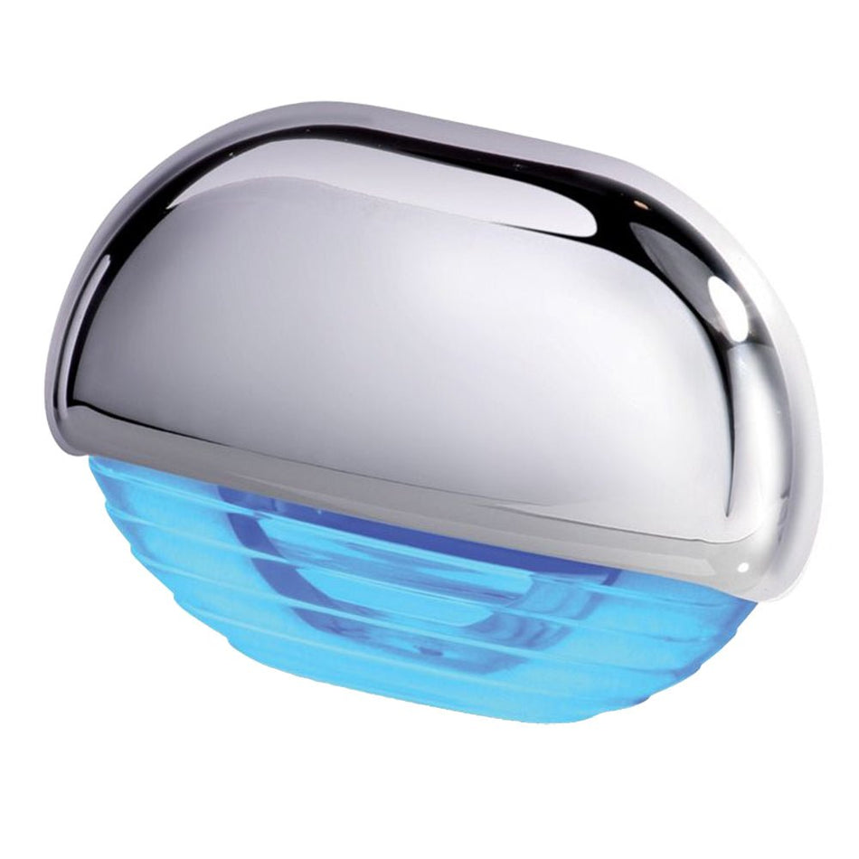 Hella Marine Easy Fit Step Lamp - Blue Chrome Cap - Get Tight Gear