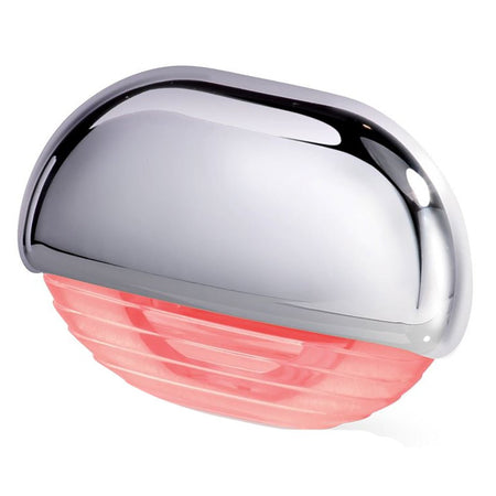 Hella Marine Easy Fit Step Lamp - Red w/Chrome Cap - Get Tight Gear