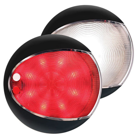 Hella Marine EuroLED 130 Touch - White/Red - Black Shroud - Get Tight Gear