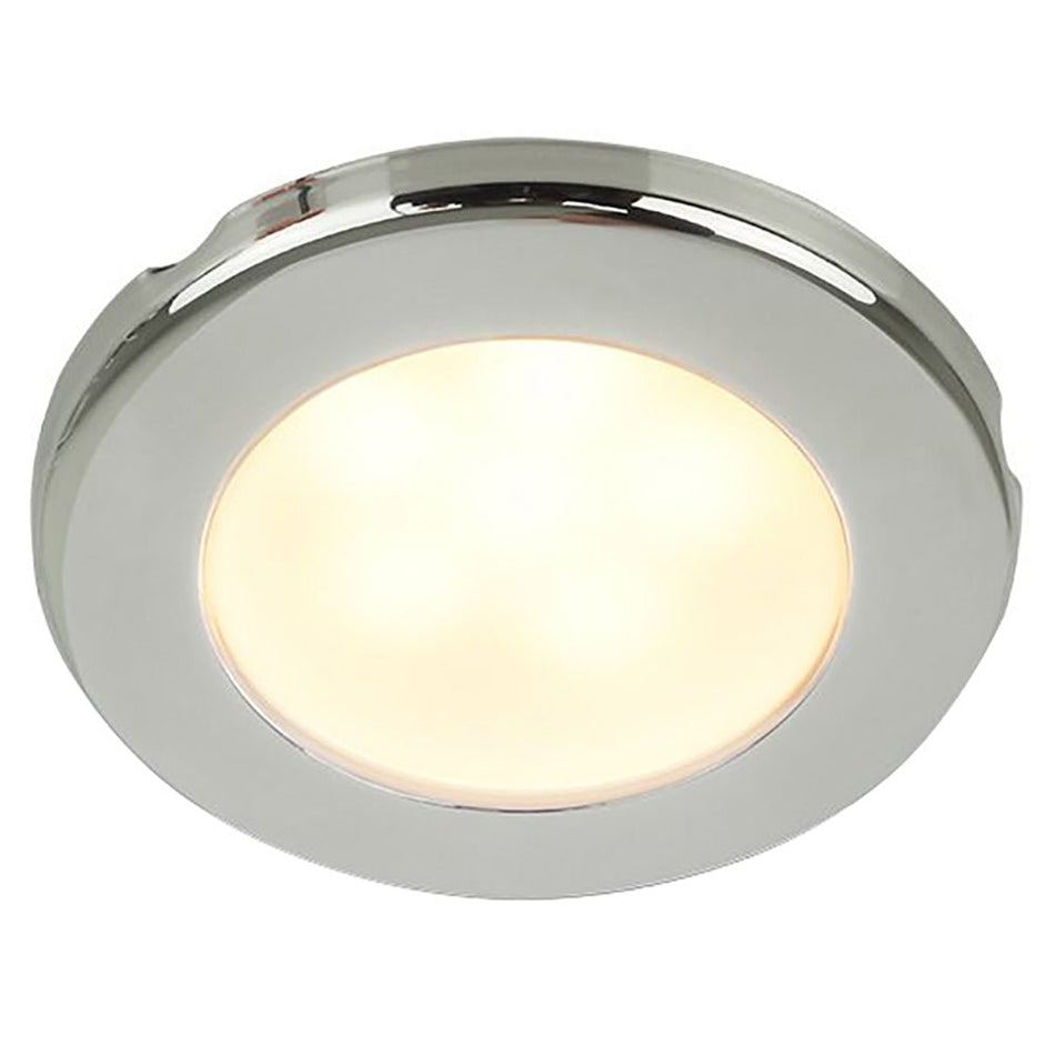 Hella Marine EuroLED 75 3" Round Screw Mount Down Light - Warm White LED - Stainless Steel Rim - 12V - Get Tight Gear