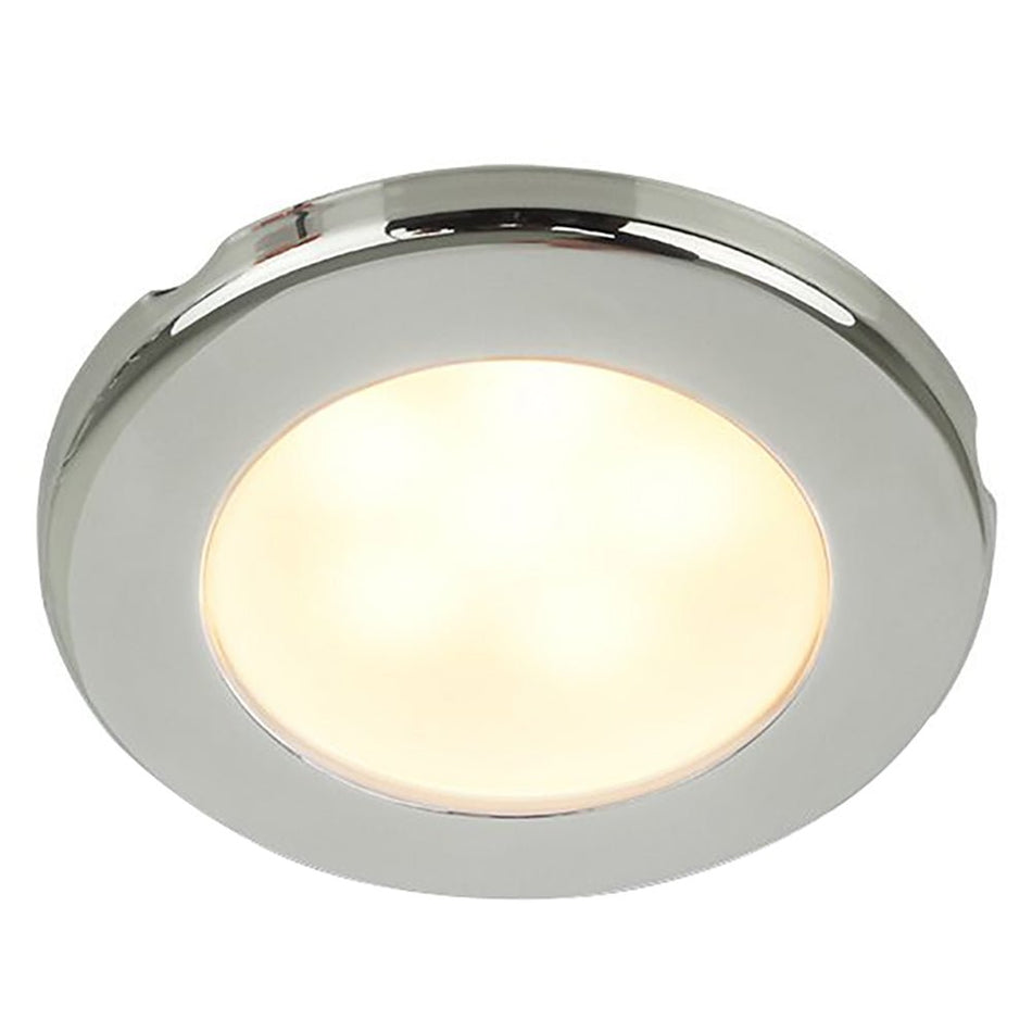 Hella Marine EuroLED 75 3" Round Screw Mount Down Light - Warm White LED - Stainless Steel Rim - 24V - Get Tight Gear