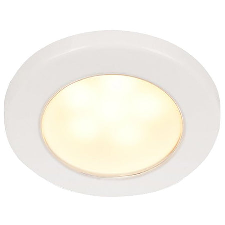 Hella Marine EuroLED 75 3" Round Screw Mount Down Light - Warm White LED - White Plastic Rim - 24V - Get Tight Gear