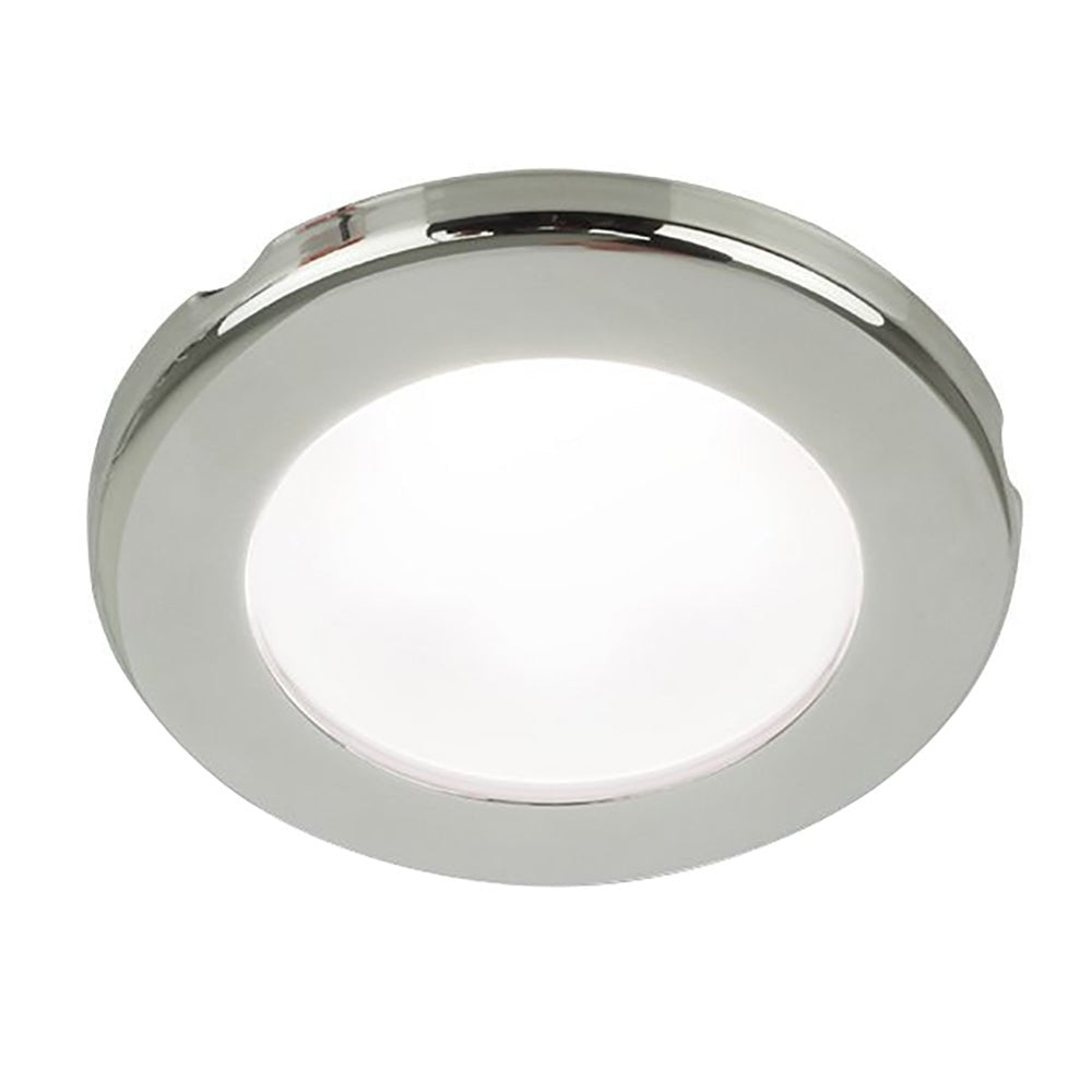 Hella Marine EuroLED 75 3" Round Screw Mount Down Light - White LED - Stainless Steel Rim - 12V - Get Tight Gear