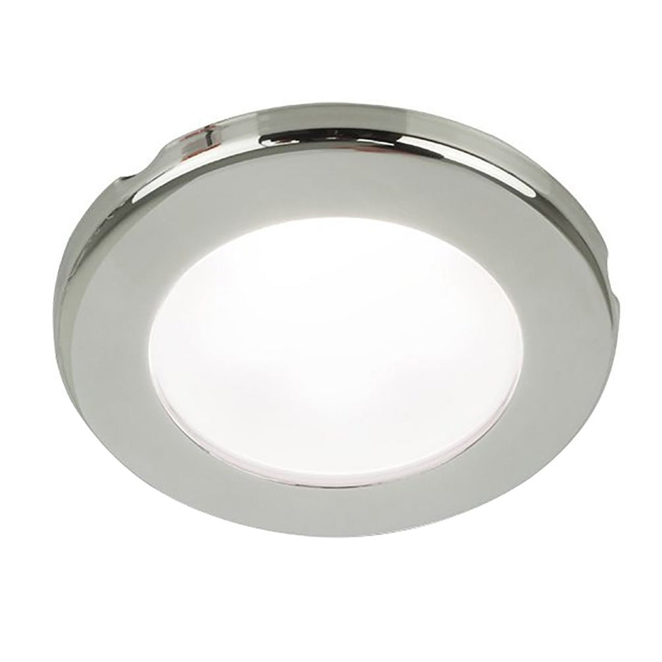 Hella Marine EuroLED 75 3" Round Screw Mount Down Light - White LED - Stainless Steel Rim - 12V - Get Tight Gear