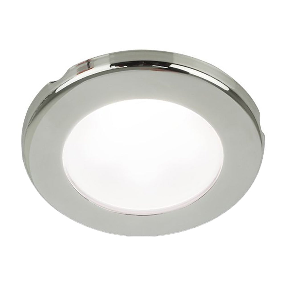 Hella Marine EuroLED 75 3" Round Screw Mount Down Light - White LED - Stainless Steel Rim - 24V - Get Tight Gear