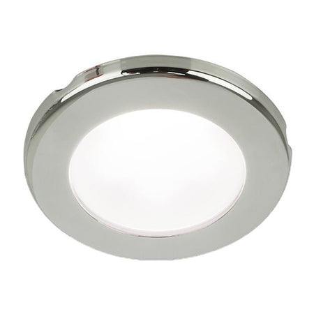 Hella Marine EuroLED 75 3" Round Screw Mount Down Light - White LED - Stainless Steel Rim - 24V - Get Tight Gear