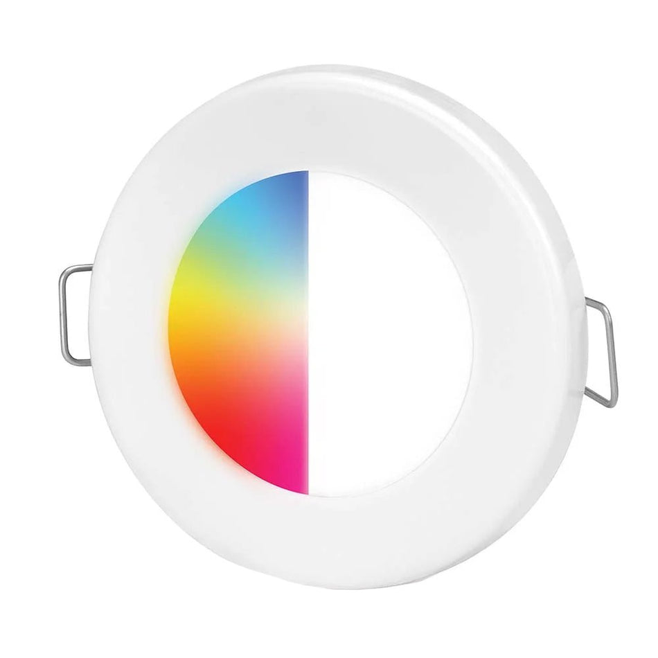 Hella Marine EuroLED75 RGBW Downlight - White Bezel - Get Tight Gear