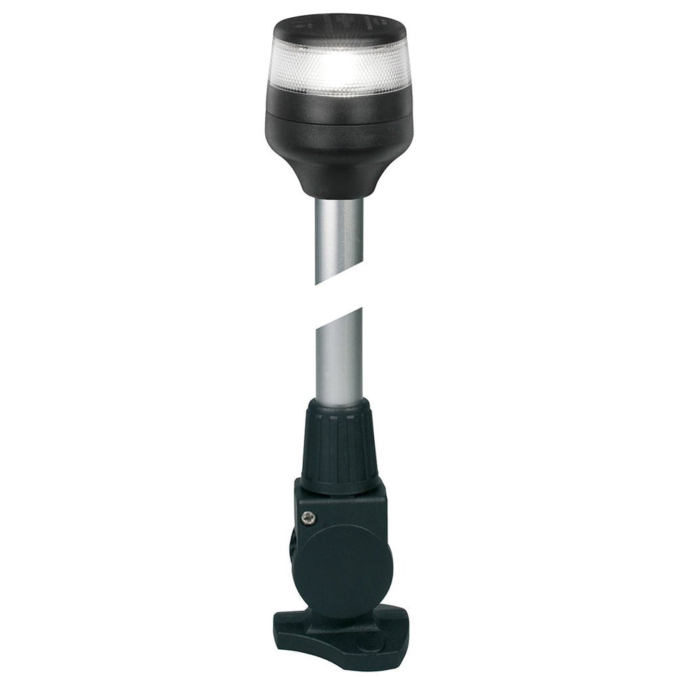 Hella Marine NaviLED 360 Compact All Round Lamp - 2nm - 12" Fold Down Base - Black - Get Tight Gear