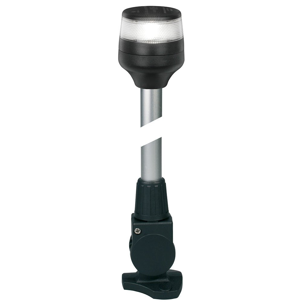 Hella Marine NaviLED 360 Compact All Round Lamp - 2nm - 24" Fold Down Base - Black - Get Tight Gear