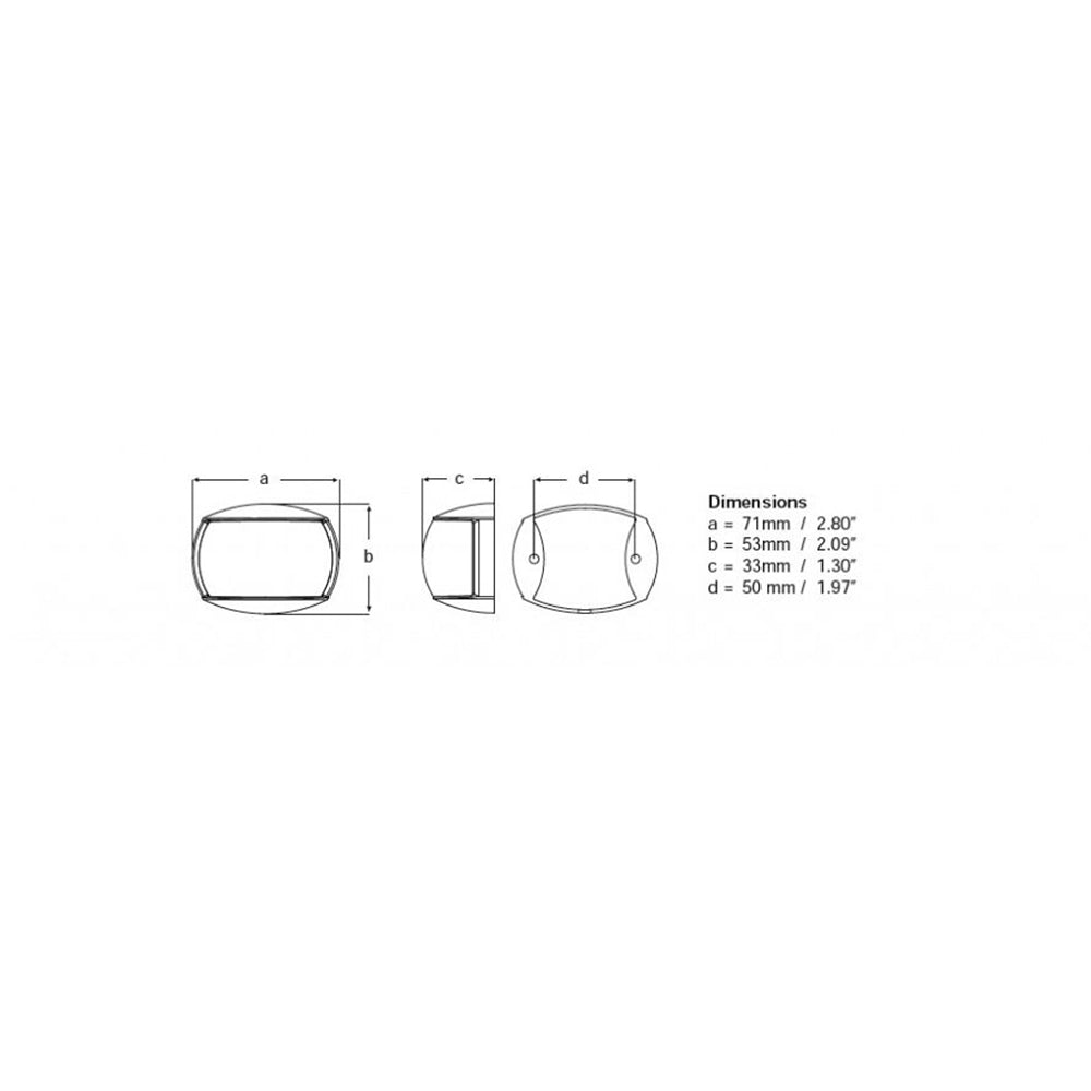 Hella Marine NaviLED Compact 2nm Towing Navigation Lamp - Black Shroud - Get Tight Gear