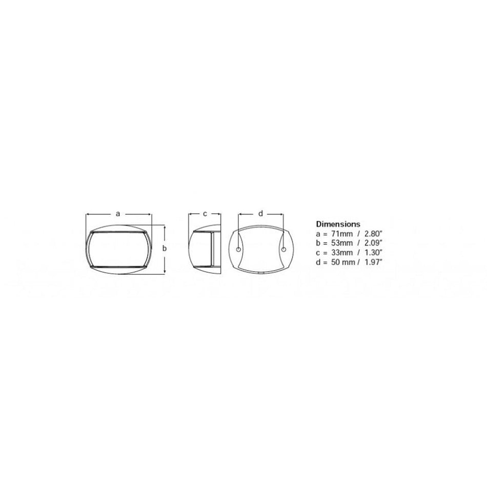 Hella Marine NaviLED Compact 2nm Towing Navigation Lamp - Black Shroud - Get Tight Gear