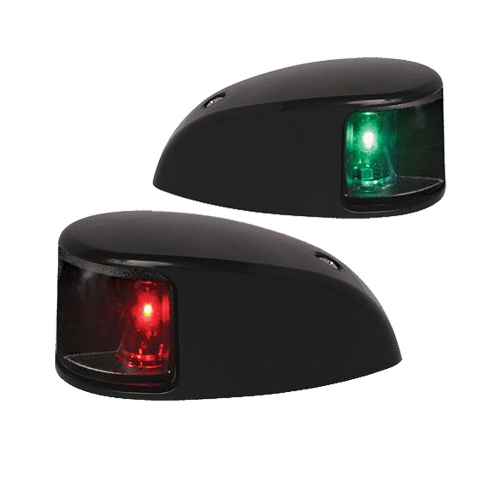 Hella Marine NaviLED Deck Mount Port & Starboard Pair - 2nm - Clear Lens/Black Housing - Get Tight Gear