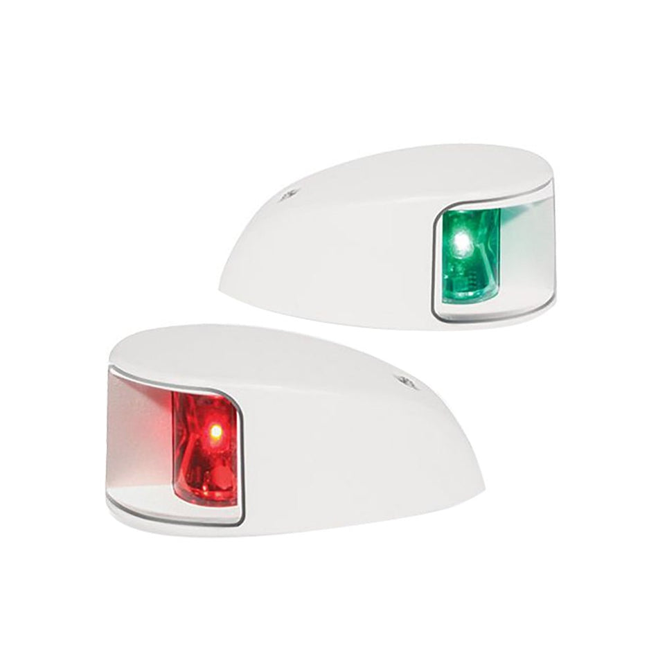 Hella Marine NaviLED Deck Mount Port & Starboard Pair - 2nm - Clear Lens/White Housing - Get Tight Gear