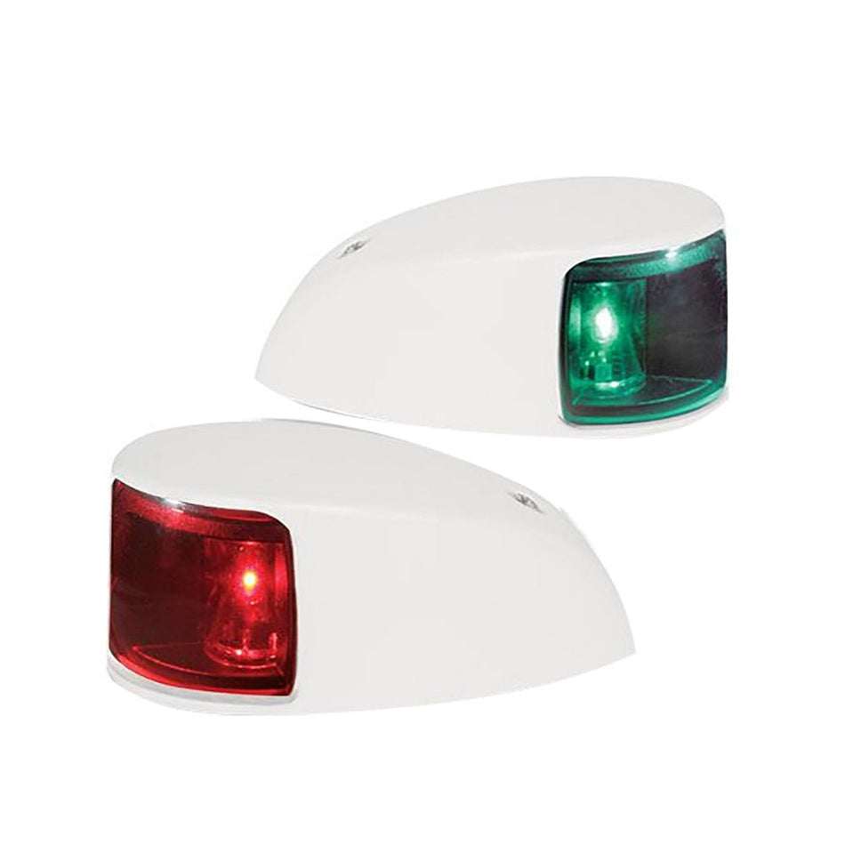 Hella Marine NaviLED Deck Mount Port & Starboard Pair - 2nm - Colored Lens/White Housing - Get Tight Gear