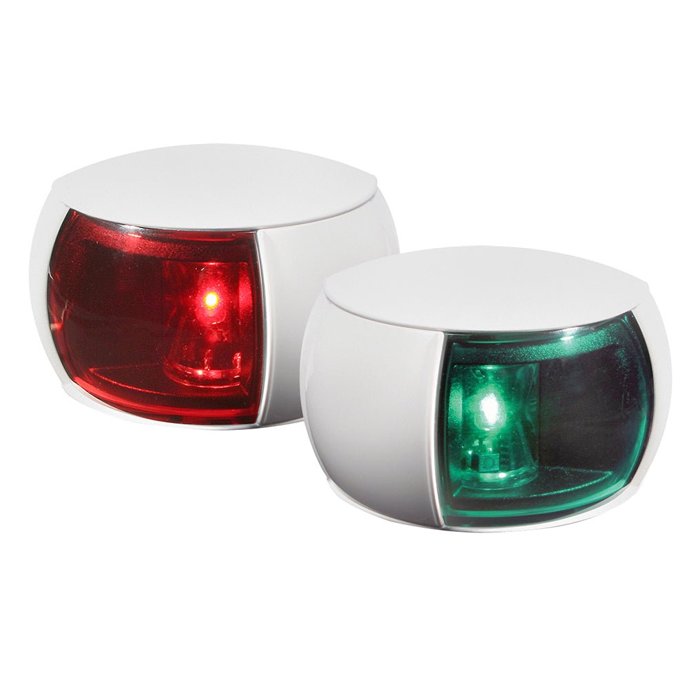 Hella Marine NaviLED Port & Starboard Pair - 2nm - Colored Lens/White Housing - Get Tight Gear