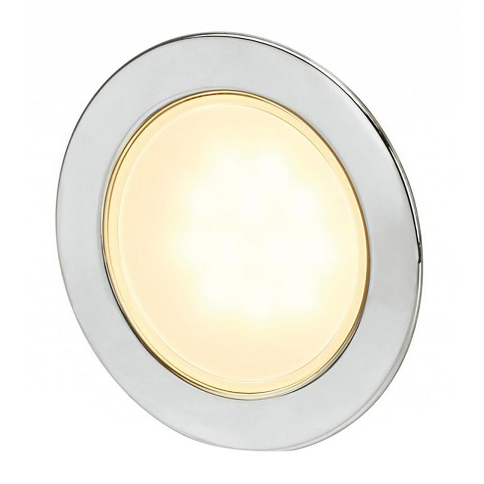 Hella Marine Round Warm White EuroLED 95 Gen 2 LED Down Light - Stainless Steel Rim - Get Tight Gear