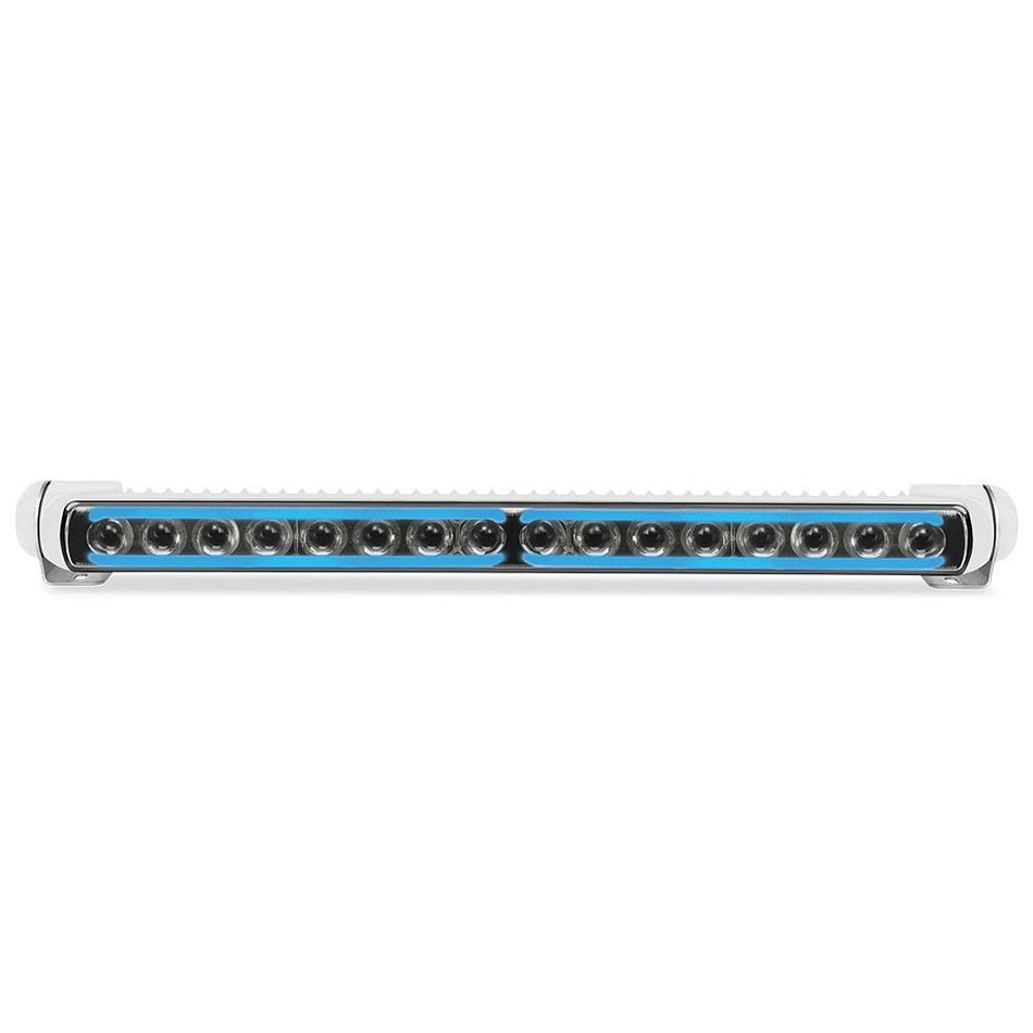 Hella Marine Sea Hawk - 470 Pencil Beam Light Bar w/Blue Edge Light & White Housing - Get Tight Gear
