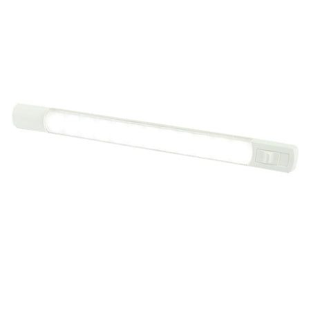 Hella Marine Surface Strip Light w/Switch - White LED - 12V - Get Tight Gear