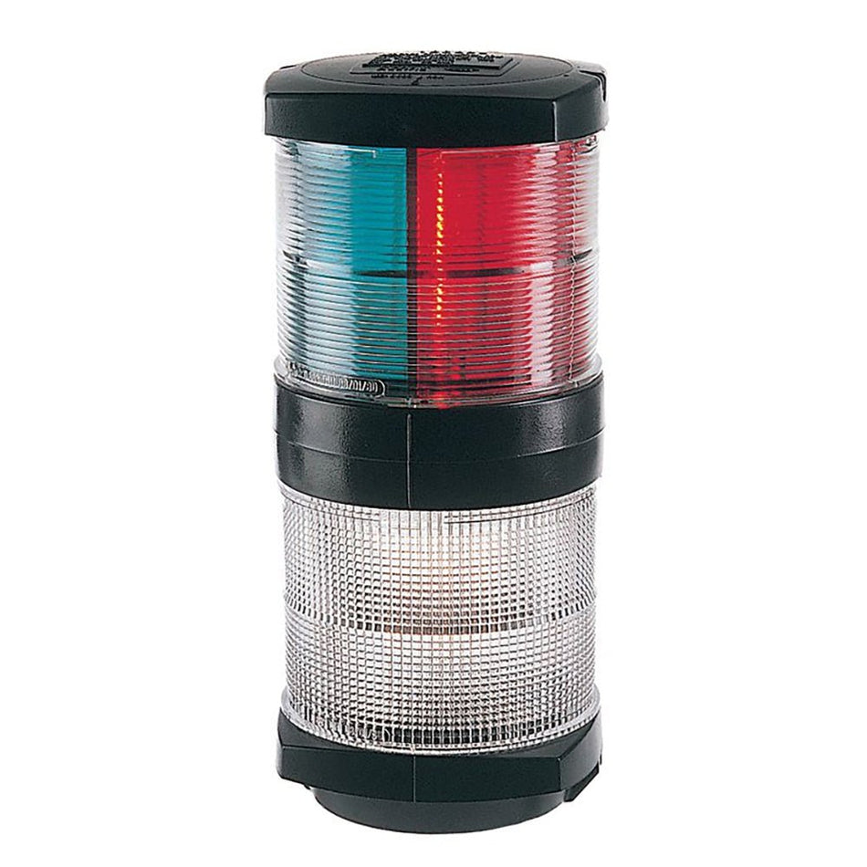 Hella Marine Tri - Color Navigation Light/Anchor Navigation Lamp - Incandescent - 2nm - Black Housing - 12V - Get Tight Gear