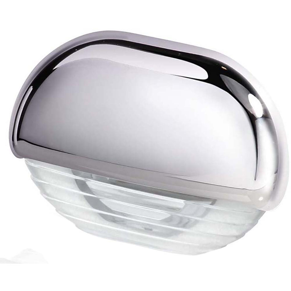 Hella Marine White LED Easy Fit Step Lamp w/Chrome Cap - Get Tight Gear