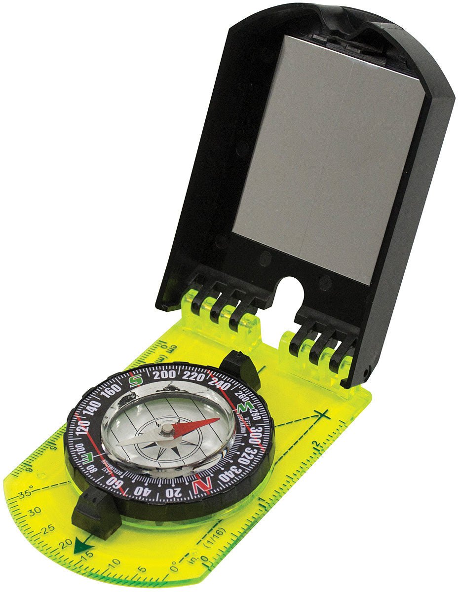 Hi Vis Folding Map Compass - Get Tight Gear