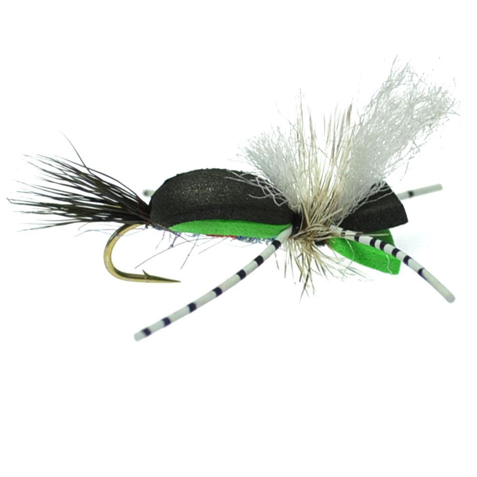 Hippie Stomper Size 14 Sampler - 4 Flies Foam Body Grasshopper Dry Fly - Get Tight Gear