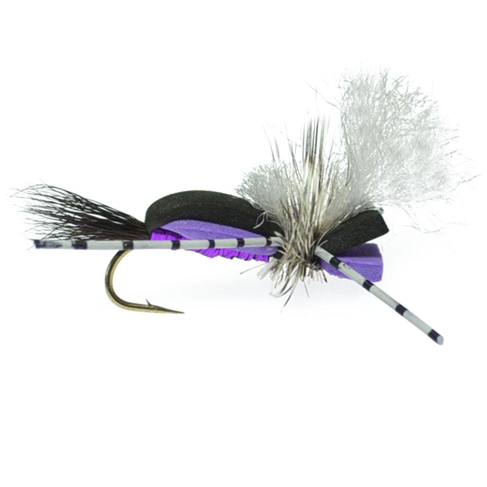 Hippie Stomper Size 14 Sampler - 4 Flies Foam Body Grasshopper Dry Fly - Get Tight Gear