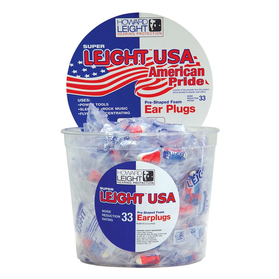H/L USA PLUGS 100PR RED/WHITE/BLUE - Get Tight Gear