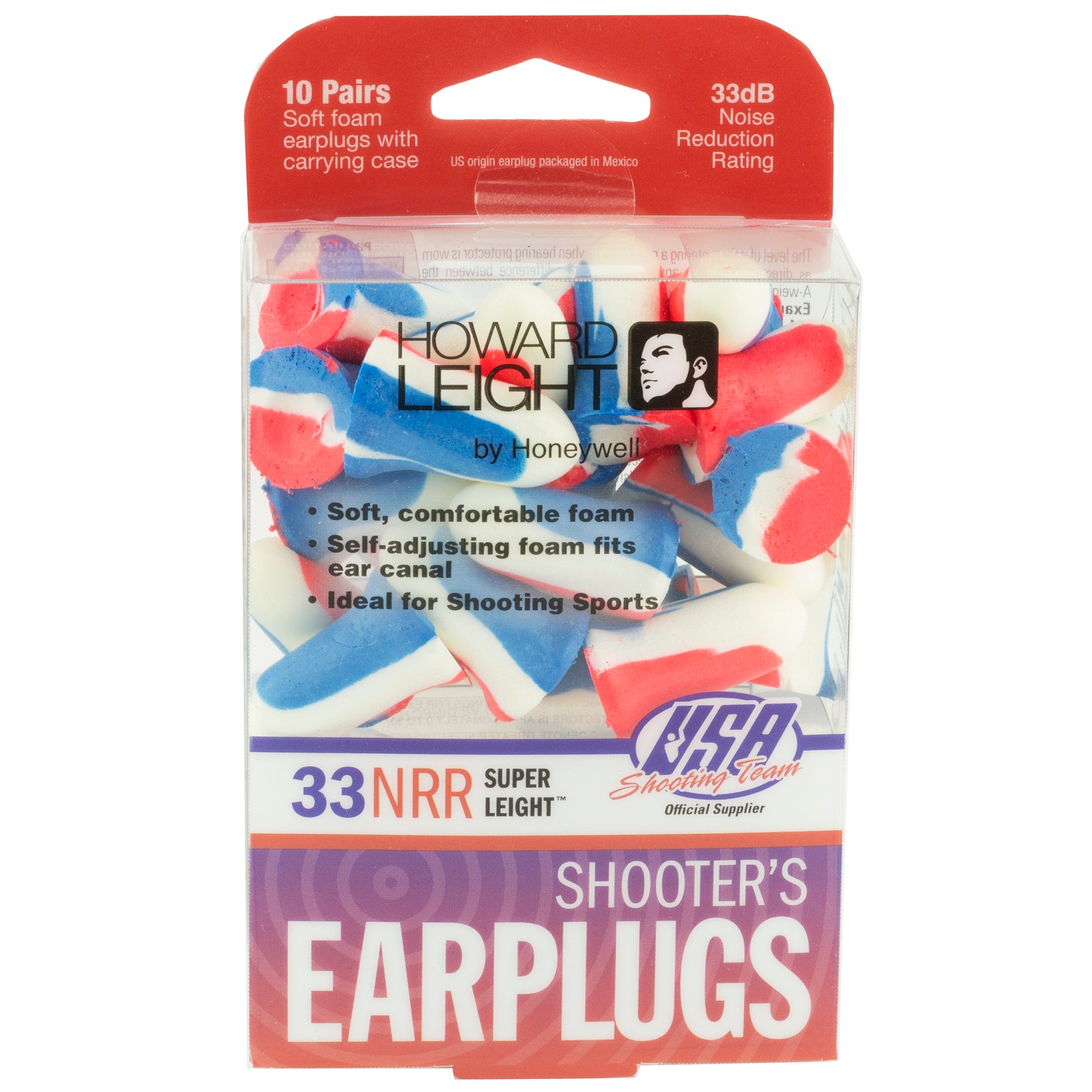 H/L USA PLUGS 10PR RED/WHITE/BLUE - Get Tight Gear