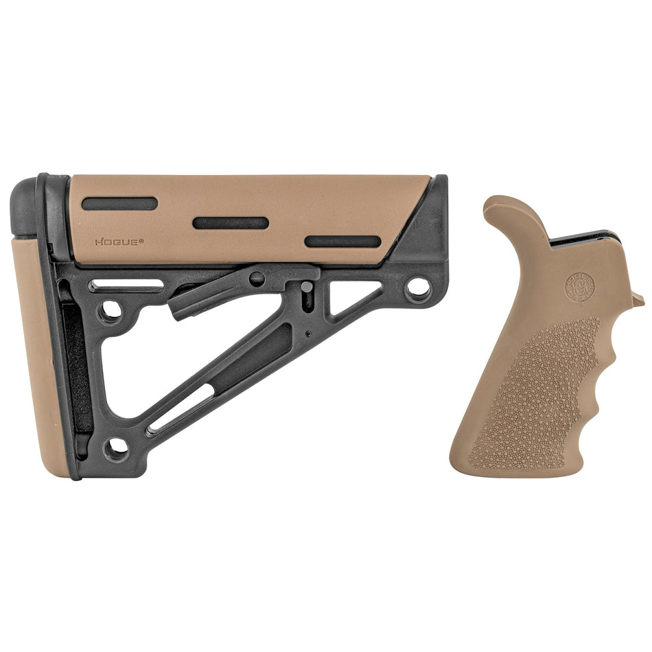 HOGUE AR15 KIT GRP/STCK MIL SPEC FDE - Get Tight Gear