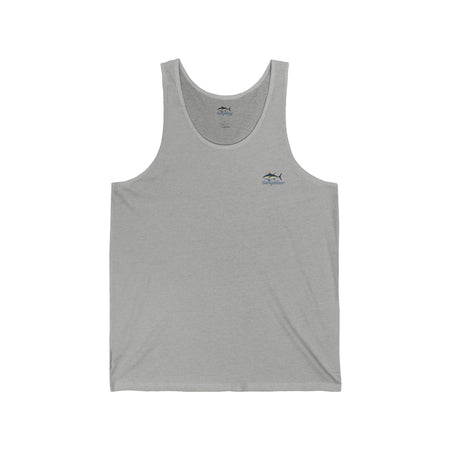 Hooked on Freedom Unisex Jersey Tank - Casual Summer Wear for Fishing Enthusiasts - Get Tight Gear