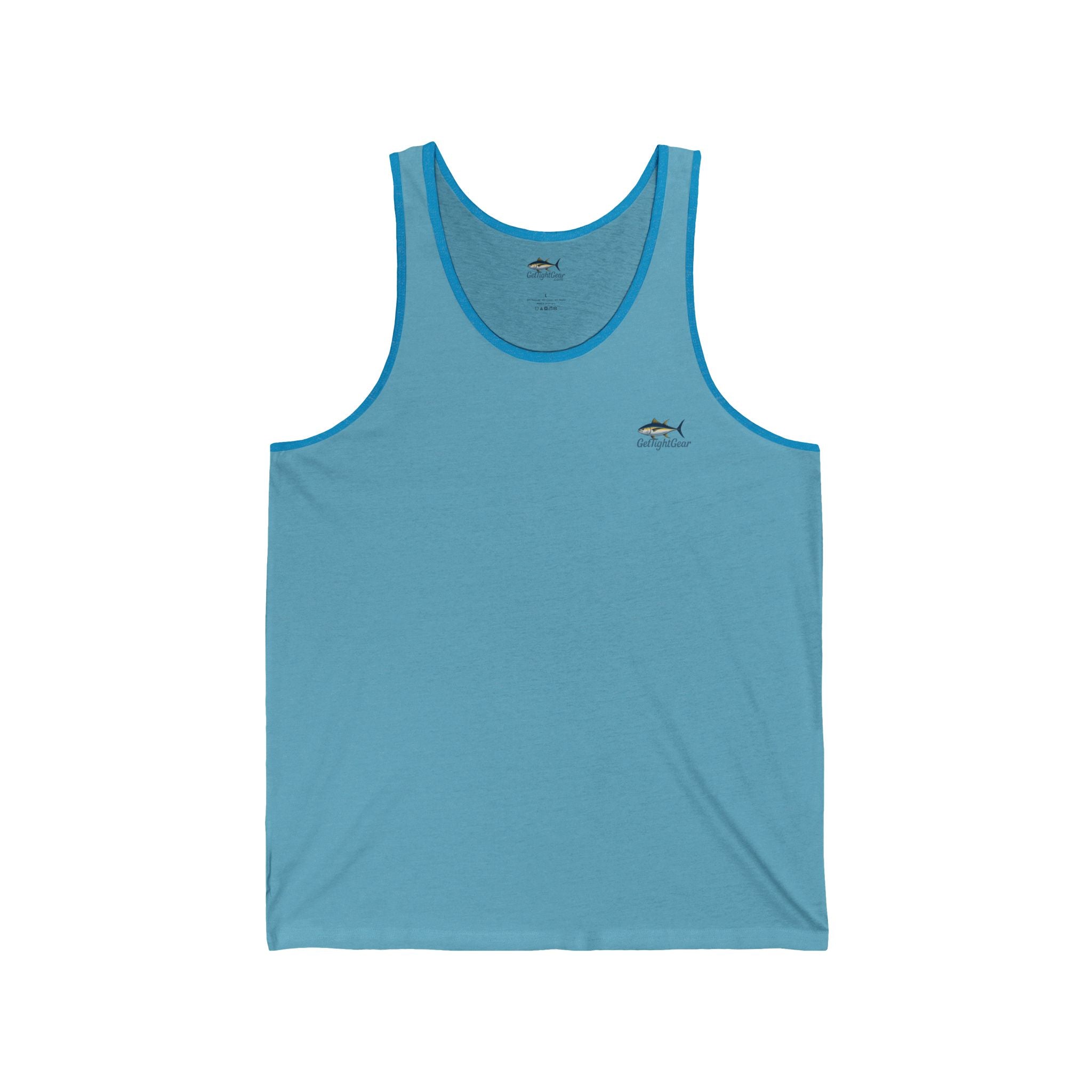 Hooked on Freedom Unisex Jersey Tank - Casual Summer Wear for Fishing Enthusiasts - Get Tight Gear