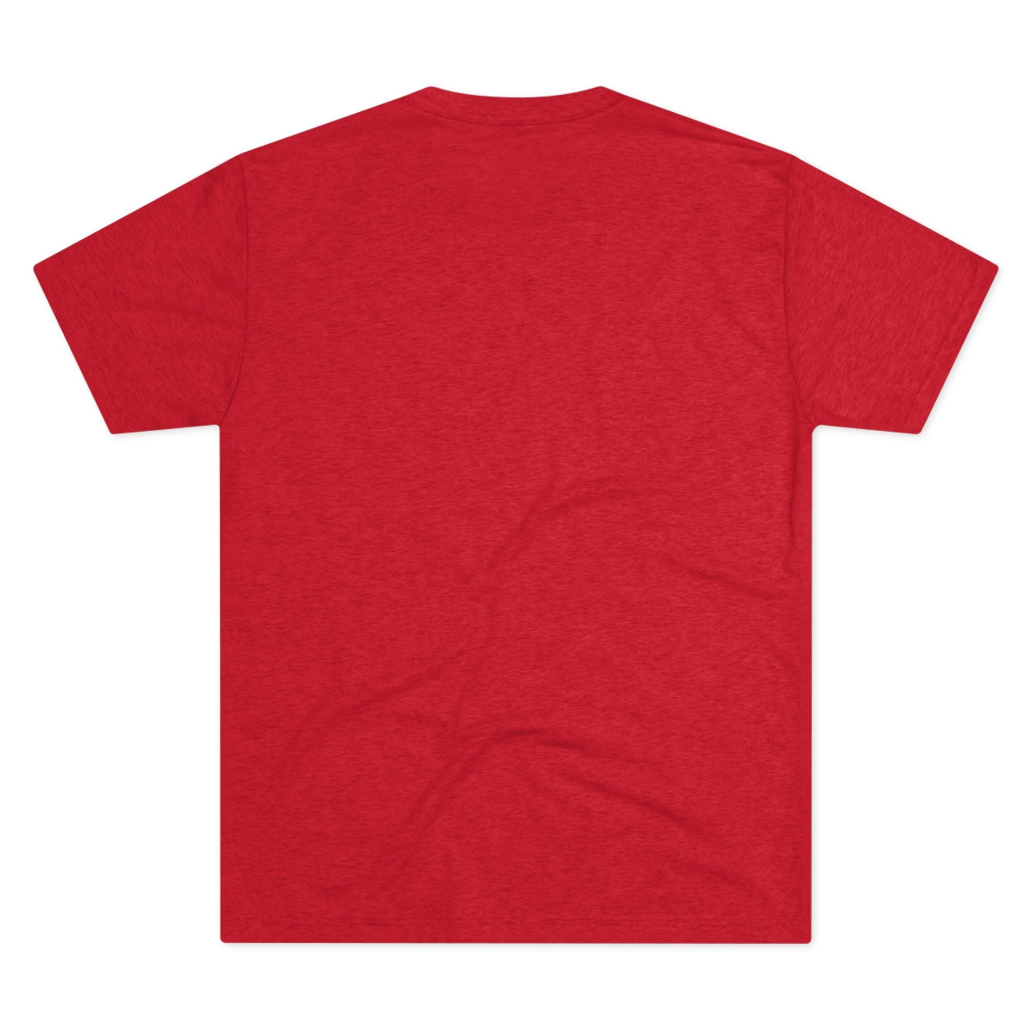 Hooked on Freedom Unisex Tri - Blend Crew Tee - Patriotic Fishing T-Shirt - Get Tight Gear