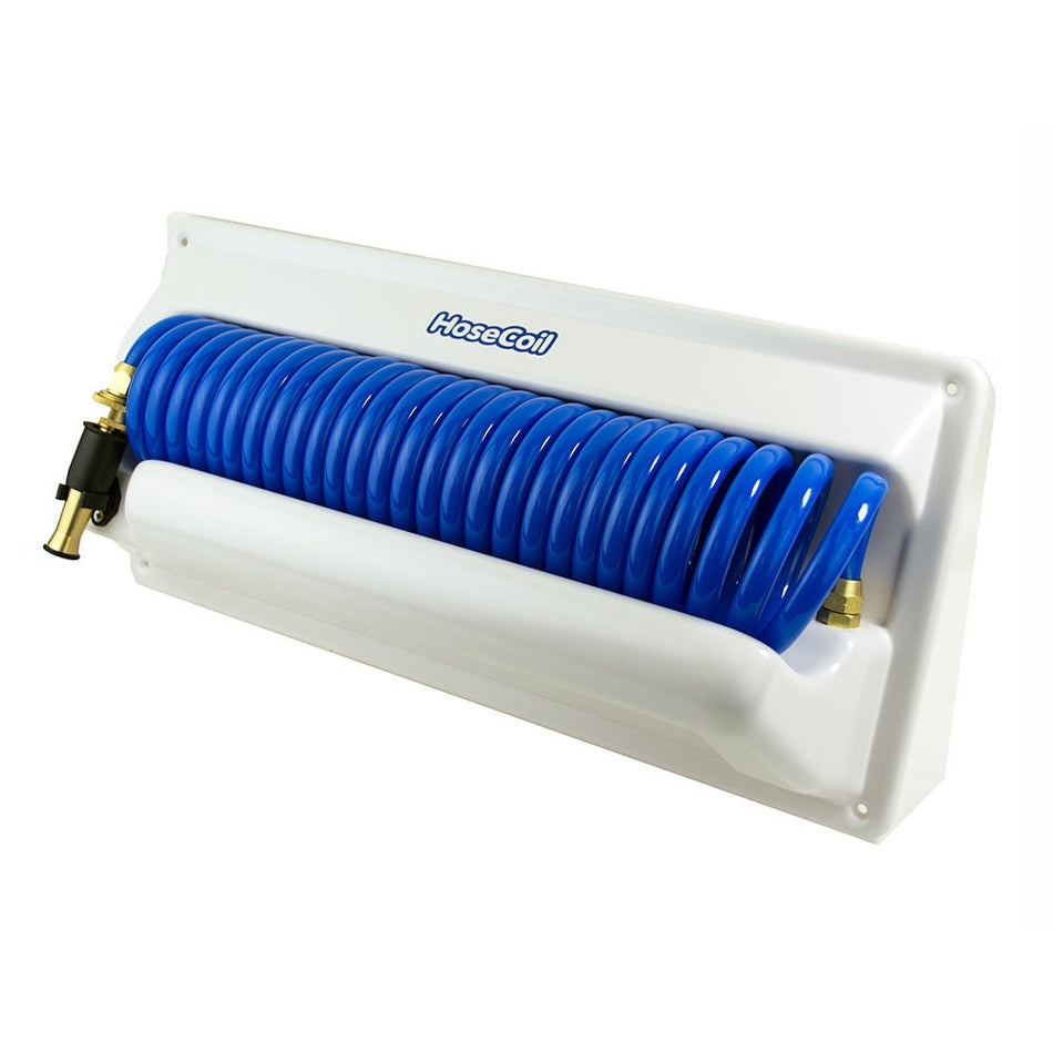 HoseCoil Horizontal Mount Enclosure w/Additional 5' Feeder Hose - Get Tight Gear