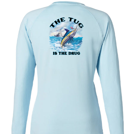 HUK Ladies Pursuit Long Sleeve T-Shirt The Tug Is The Drug™ 3 UPF 50 Quick Dry Moisture Wicking - Get Tight Gear